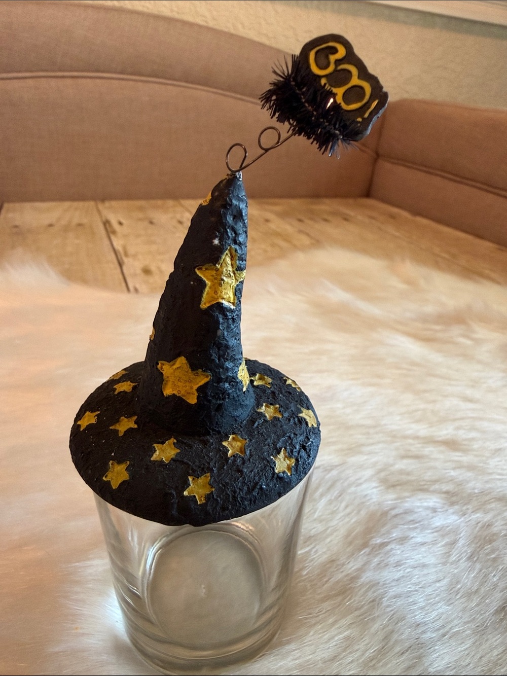 Pier 1 Imports Vintage Halloween Witch Hat Votive Holders Set of 3 - Picture 4 of 6